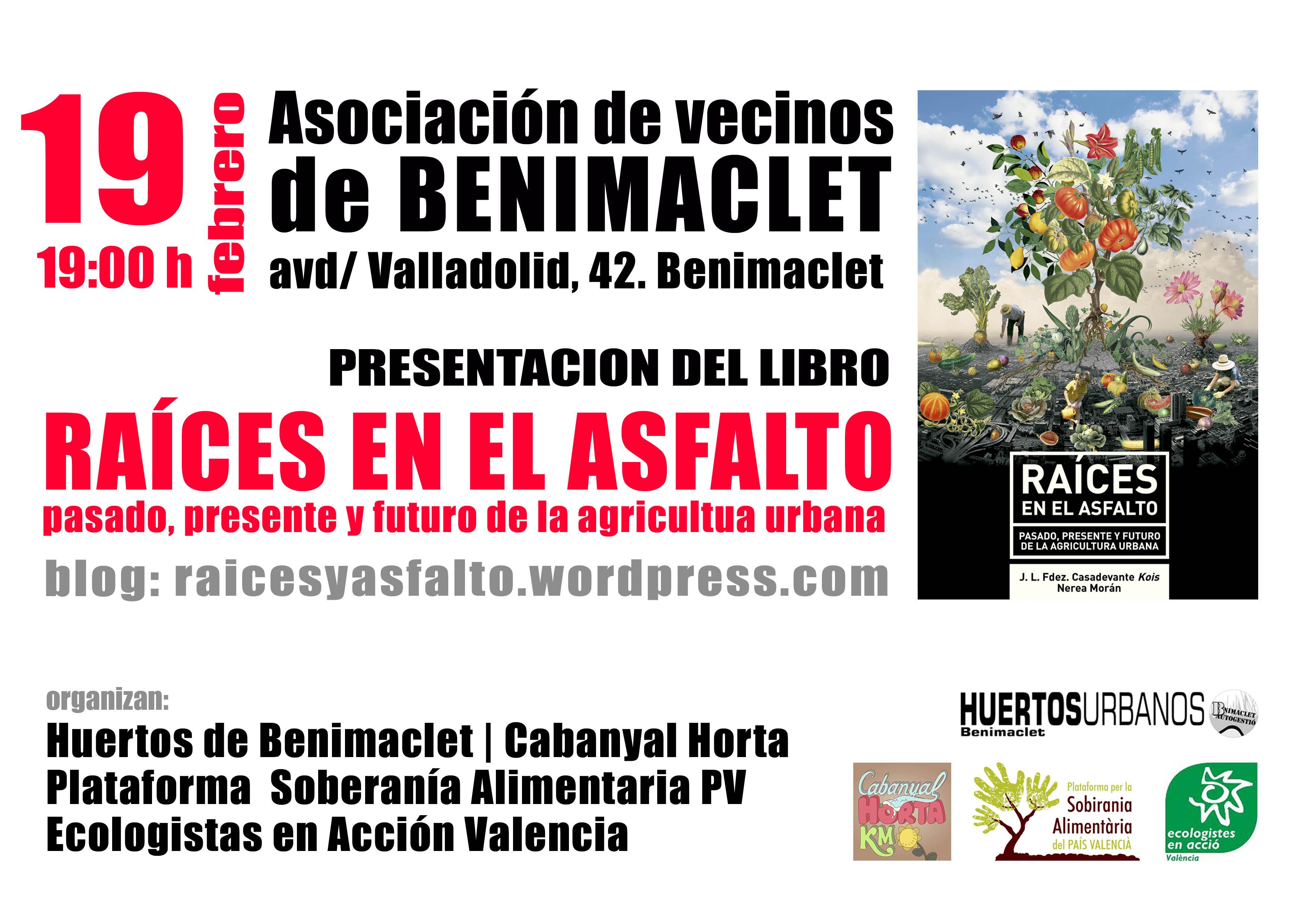 Presentació del llibre «Raices en el Asfalto» de Jose Luis Fernandez Casadevante “Kois” i Nerea Morán.